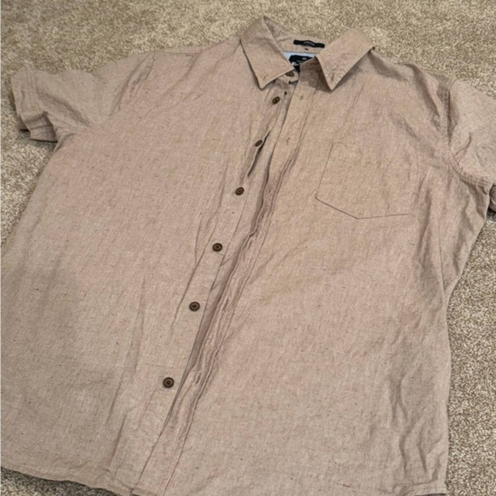 Ben Sherman Light Brown Casual Button-Down Shirt